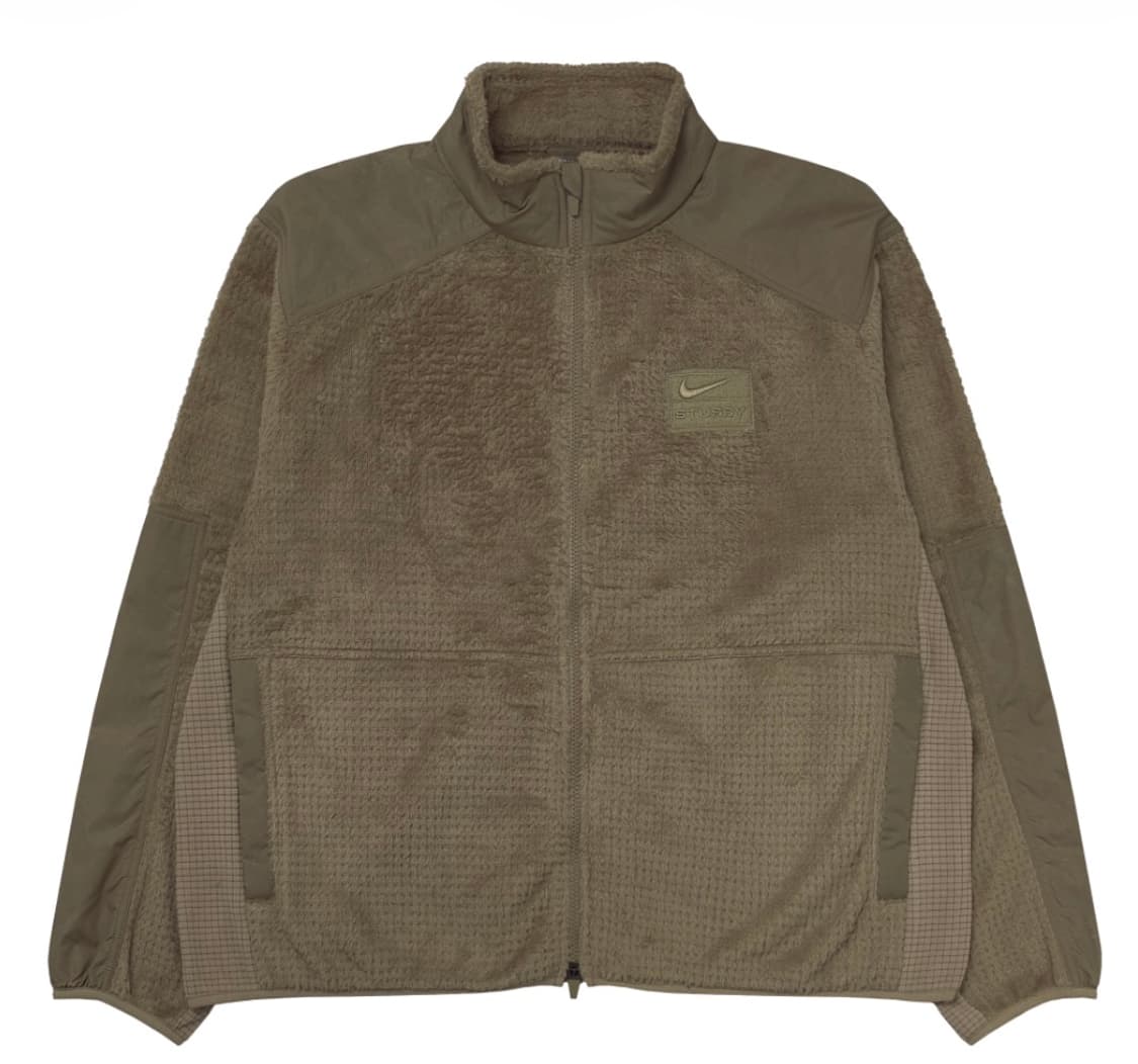 나이키 x 스투시 풀 집 플리스 파인 너트 L size 새상품 상품이미지1