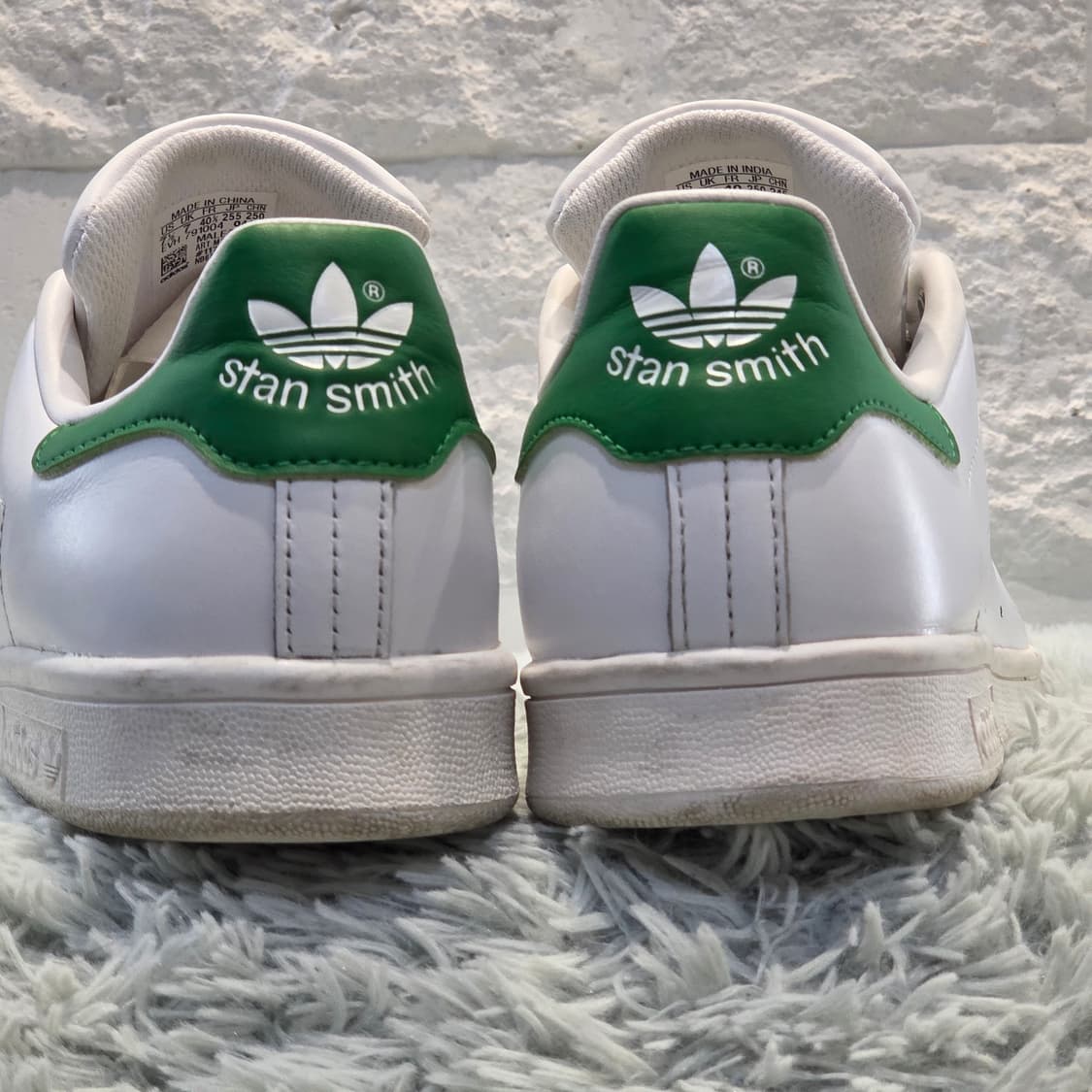 2q-2:아디다스 스탠스미스 오리지널 화이트 그린 (250)상태굿 상품이미지2