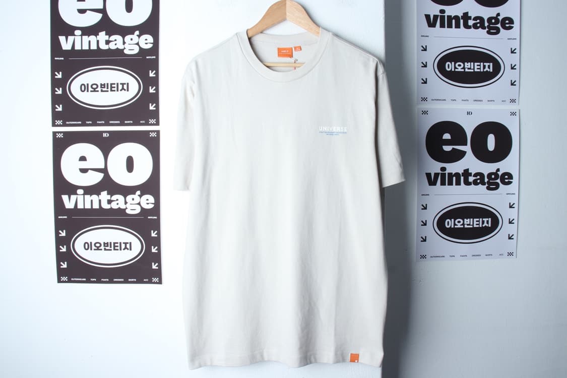 (L-2XL) 앤드지 반팔 티셔츠 새상품 빅사이즈 베이지-H33014 상품이미지2
