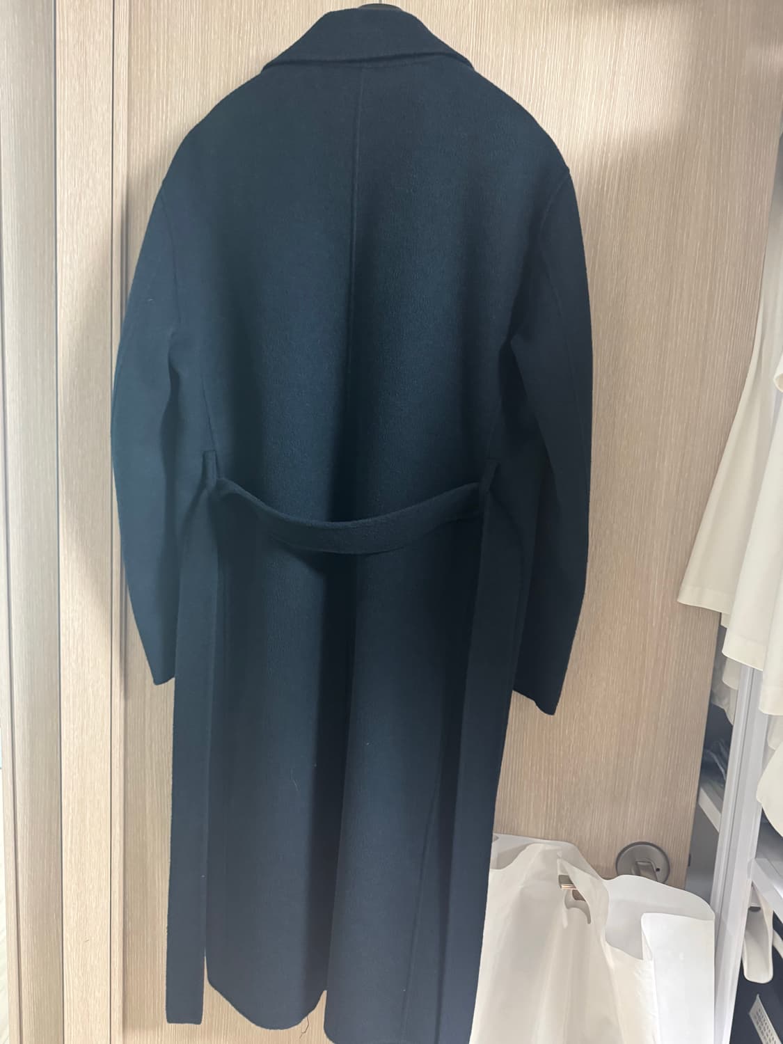 시스템옴므 캐시미어 블렌드 벨티드 코트 / 105 / 그린 상품이미지4