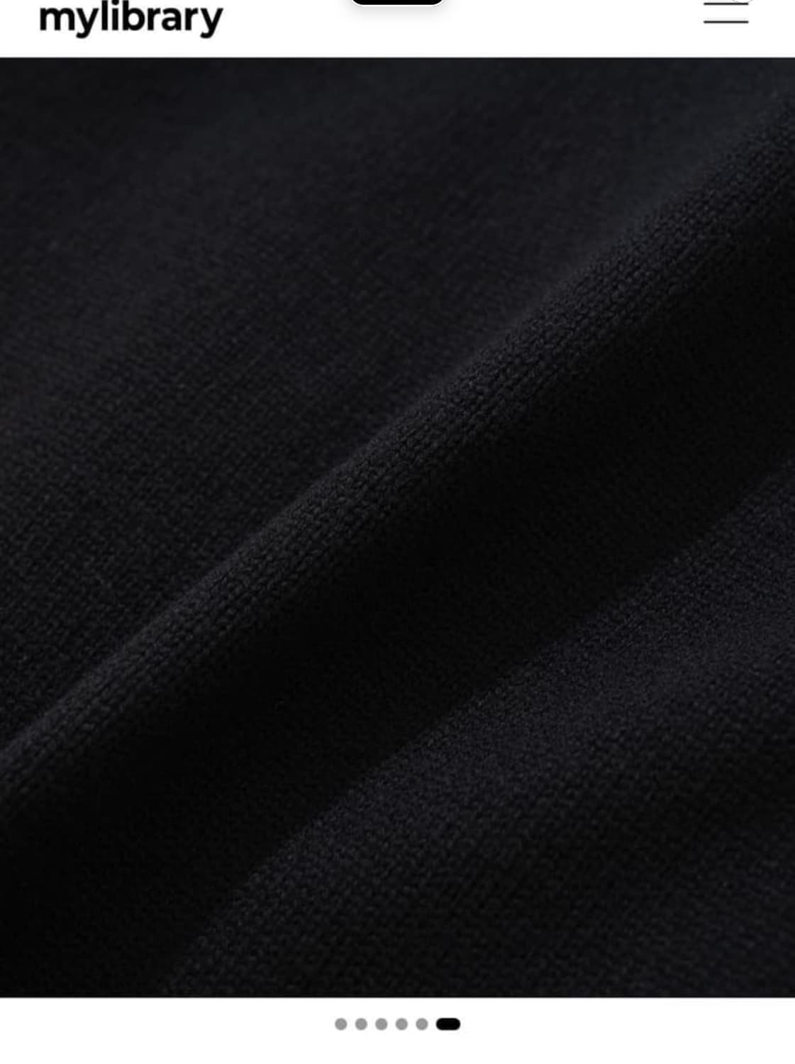 124 Cover Knit Jacket - Black [L] 상품이미지3