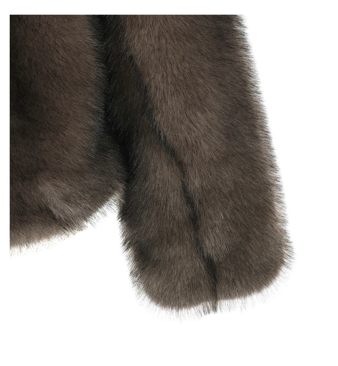 라라폭스 브라운 버클 퍼 자켓 상품이미지6