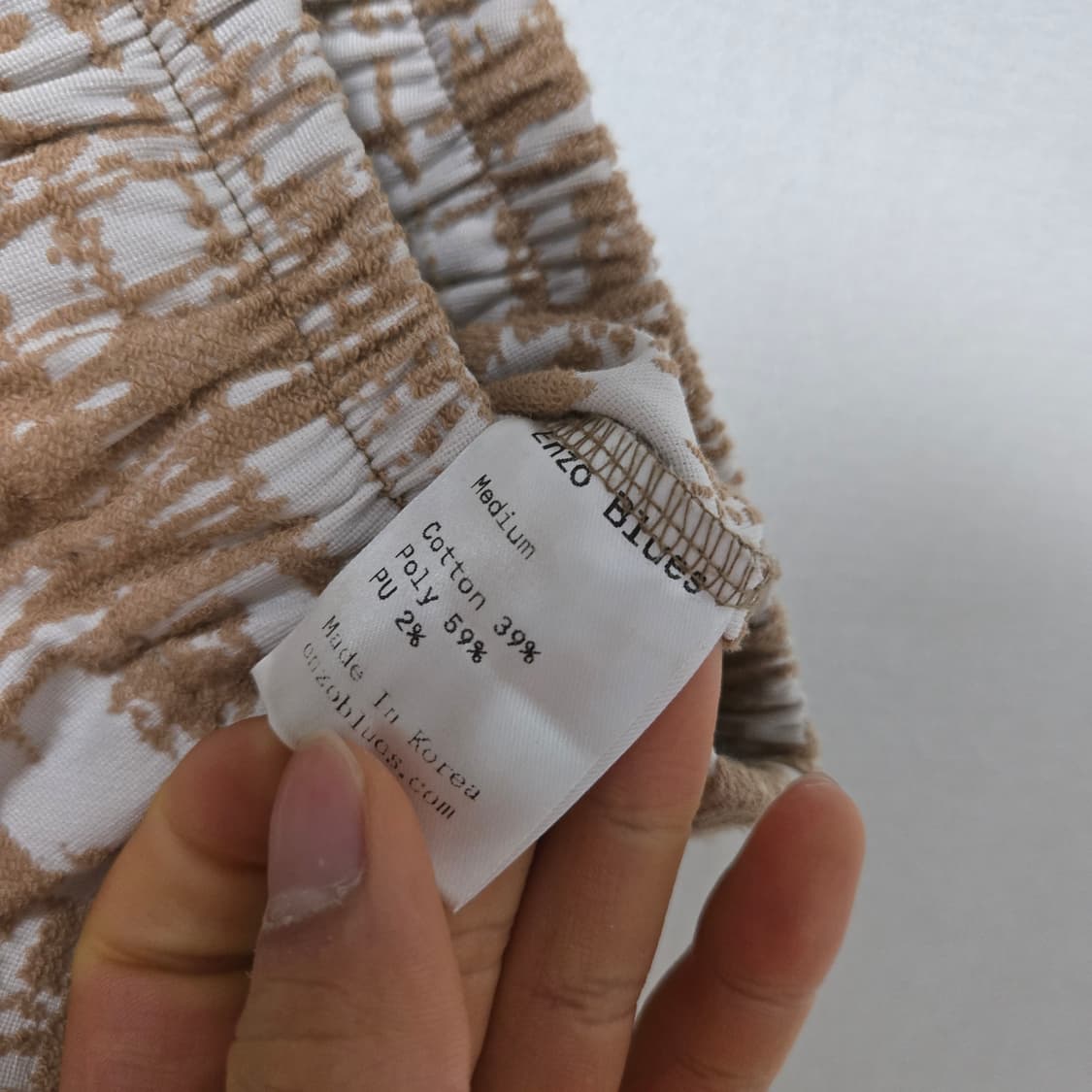 엔조블루스 패턴 밴딩 팬츠 / 여성 바지/ 여자 바지  상품이미지4