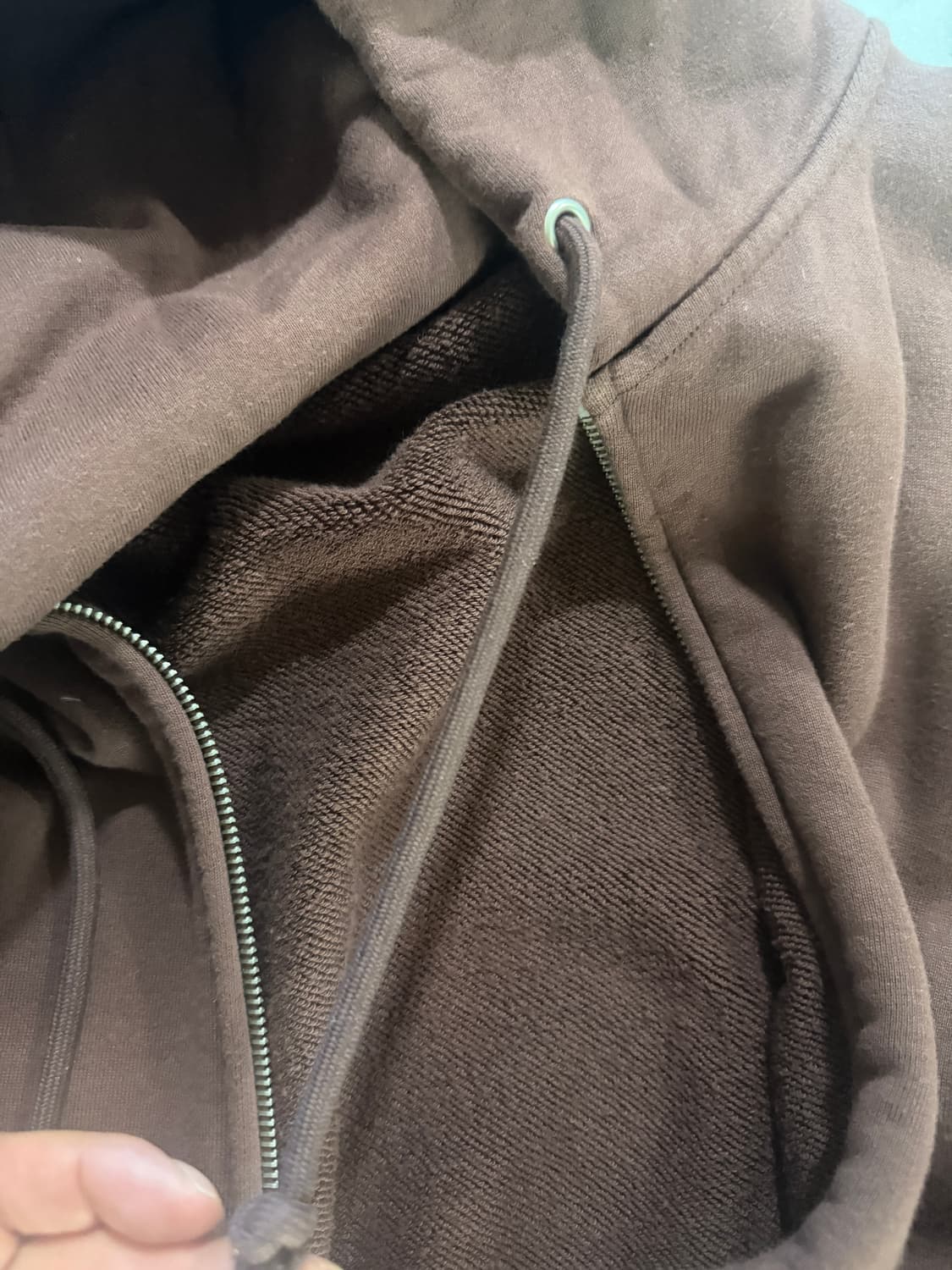 23ss 오라리 후드 집업 빈티지 버건디 4 100-105 상품이미지6