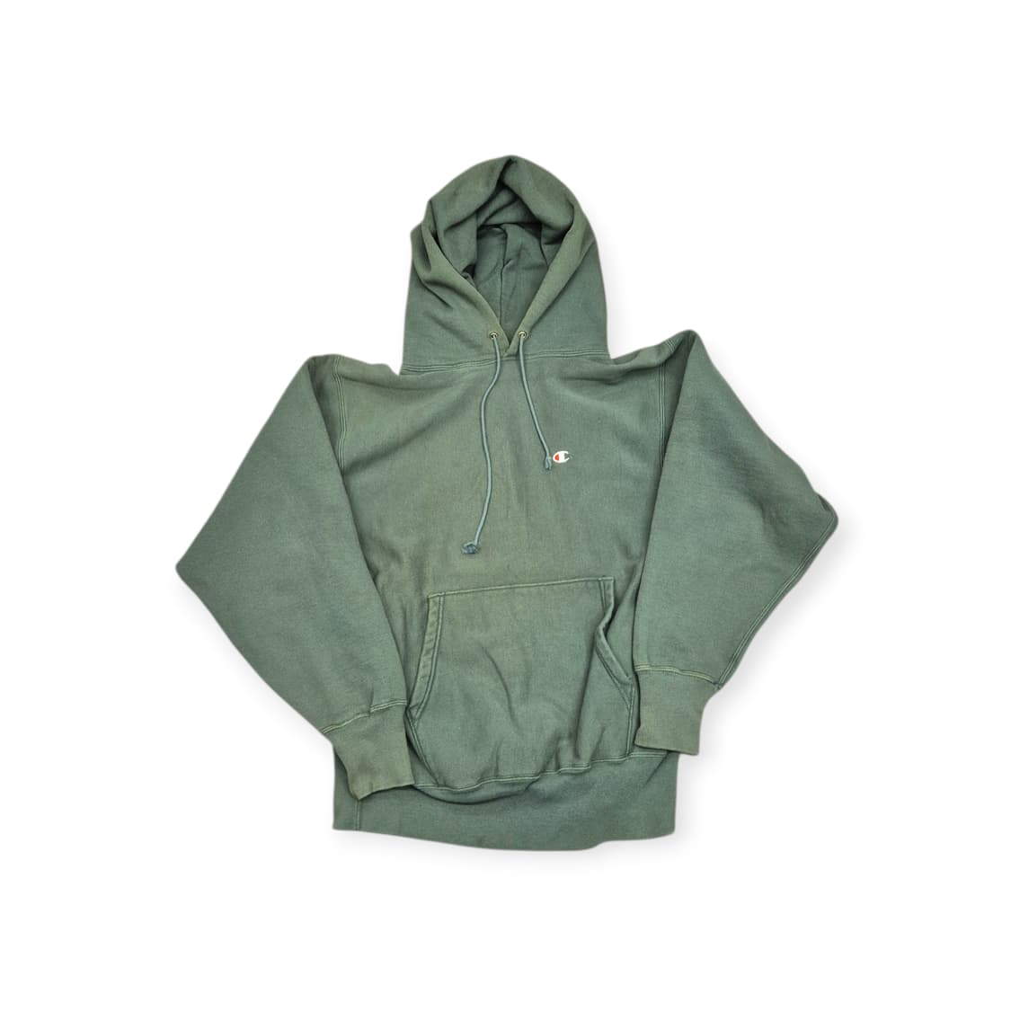 90s 챔피온 리버스위브 후드 그린 상품이미지1