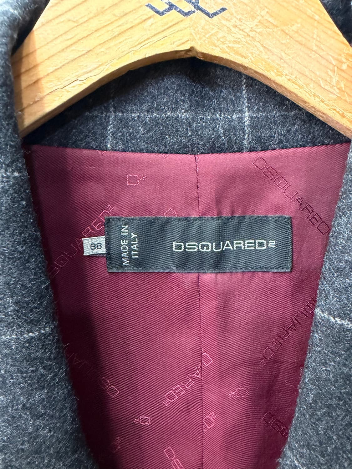 정품) 디스퀘어드2 여성 다크 체크 자켓 38(66) 상품이미지7