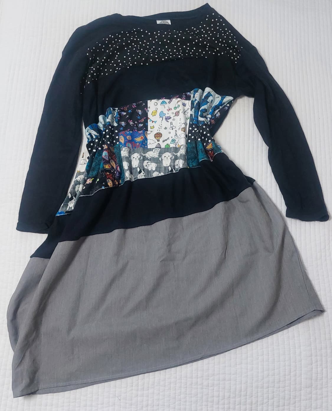 모리걸 너드 키치 스콜라 고양이 강아지 원피스 상품이미지1