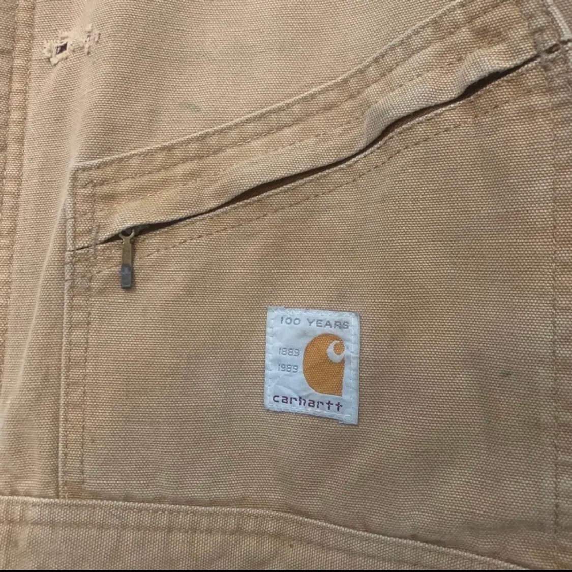 XL CARHARTT 칼하트 100주년 80s 빈티지 덕 커버 점프수트 상품이미지3