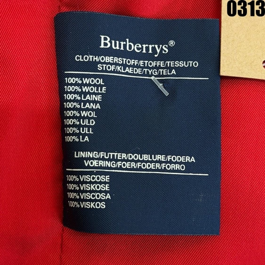 버버리 클래식 울 블레이저 자켓 S 0313  상품이미지7