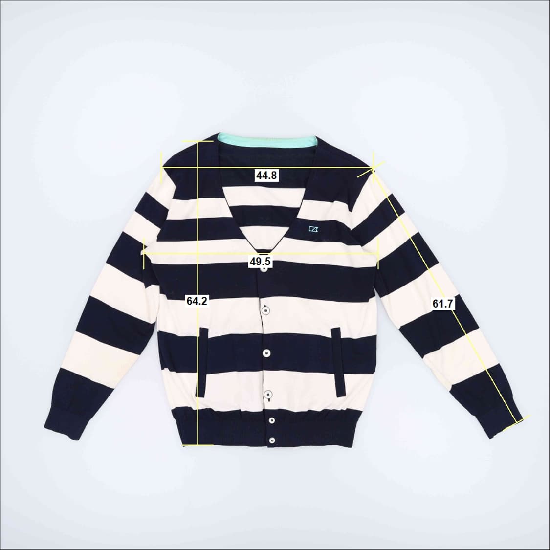 [100] 커터앤벅 골프 스트라이프 가디건 1103HR1 상품이미지8