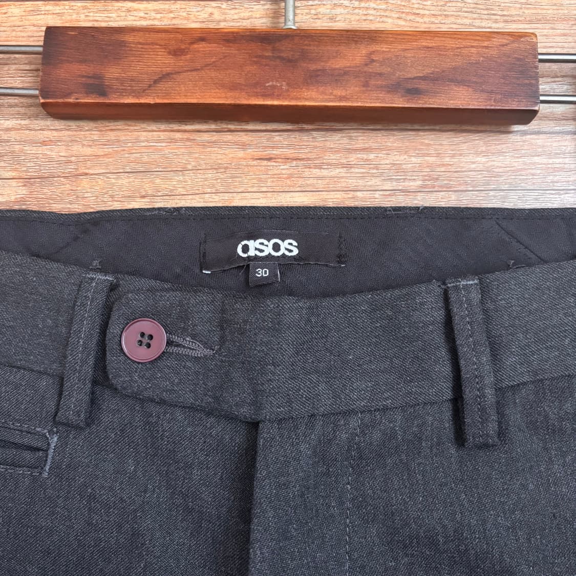 ASOS 아소스 여성 29 팬츠 차콜 그레이 FW 미니멀 베이직 상품이미지3