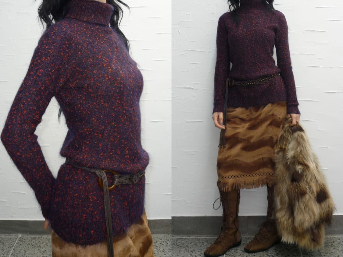 aubergine knit 상품이미지1