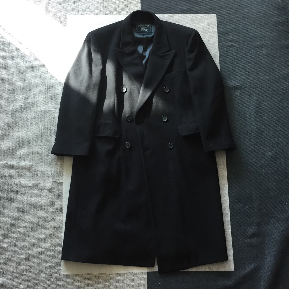 80s 빈티지 버버리 더블브레스티드 코트 상품이미지1