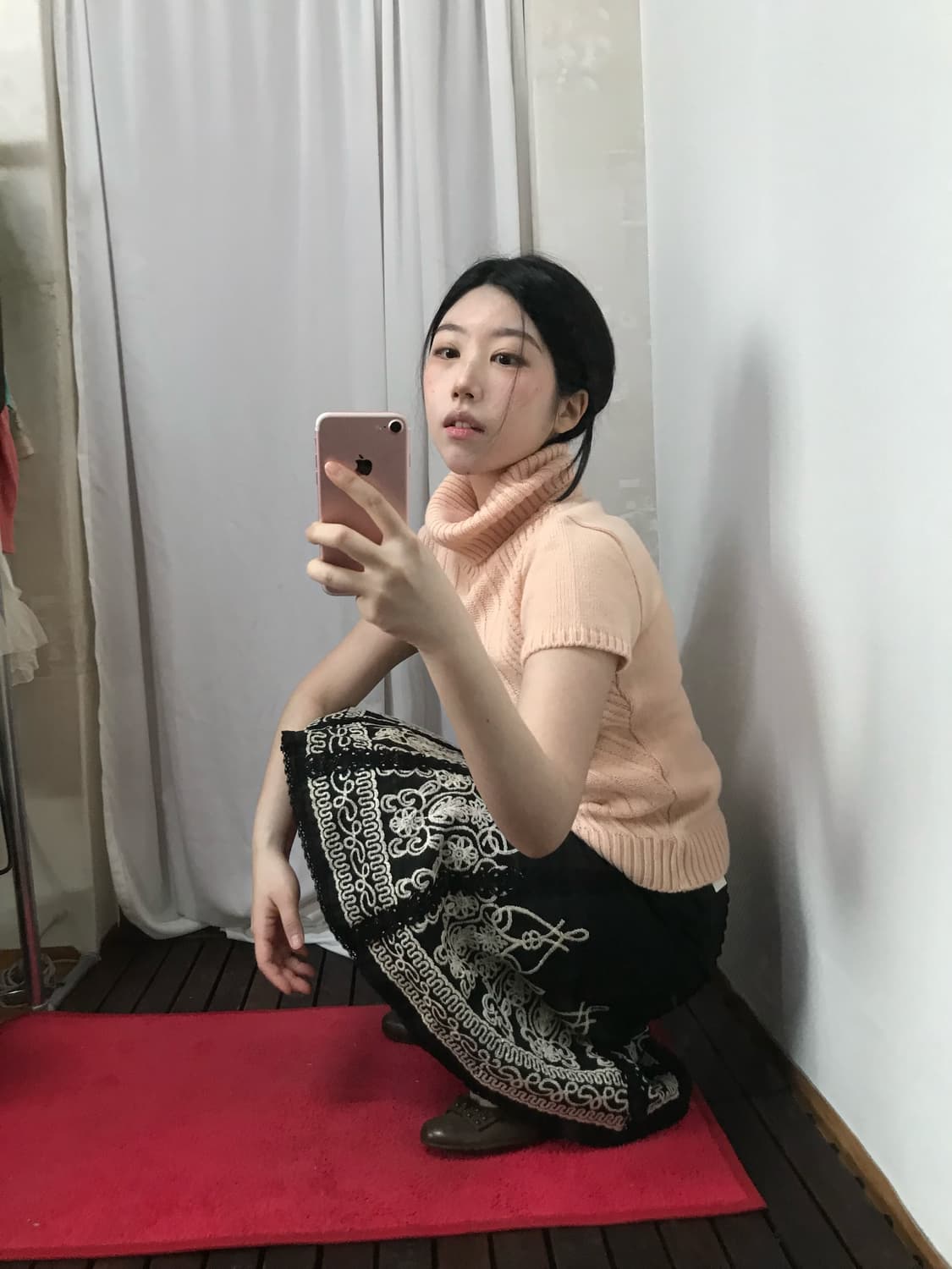 turttle neck knit top 상품이미지1