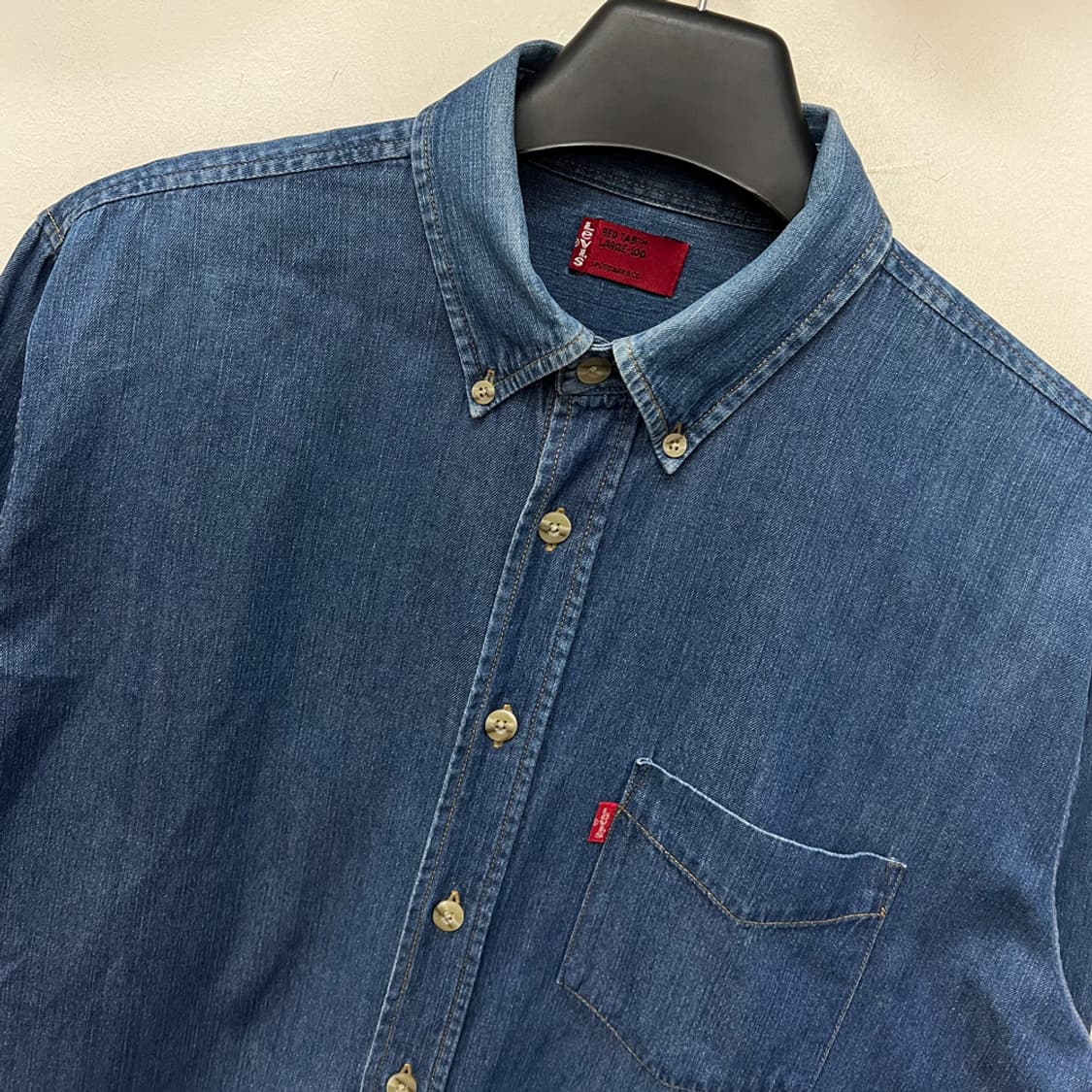 리바이스 레드탭 데님 셔츠 청남방 L 상품이미지3