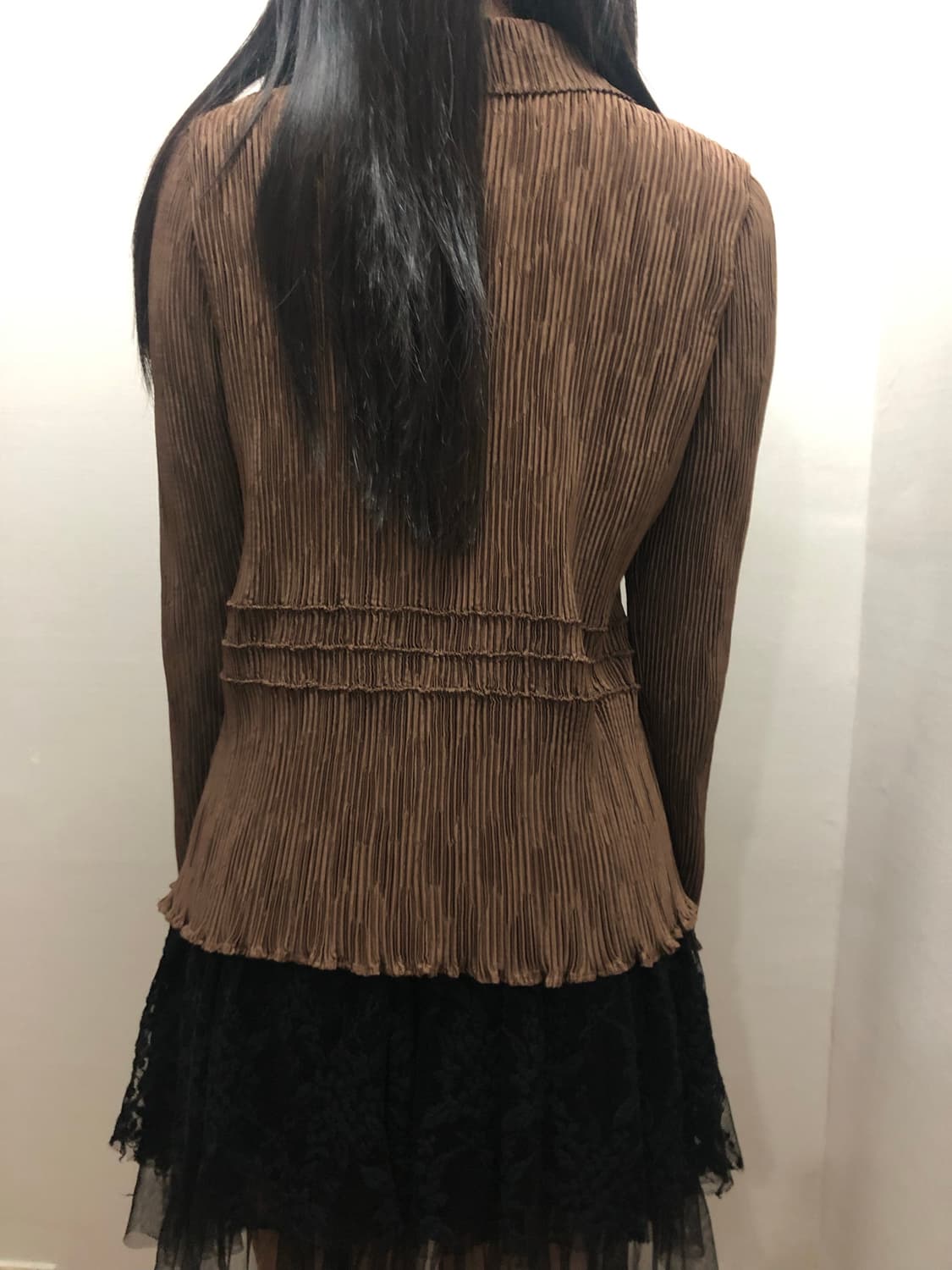 빈티지 브라운 프릴 블라우스 상품이미지7