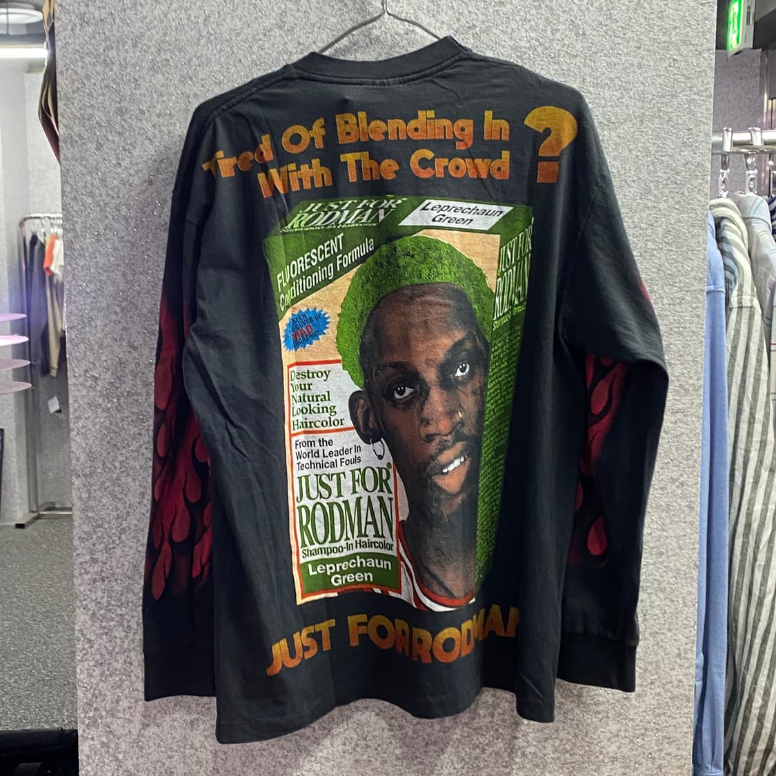 빈티지 데니스 로드먼 그래픽 롱슬리브 B4409 상품이미지4