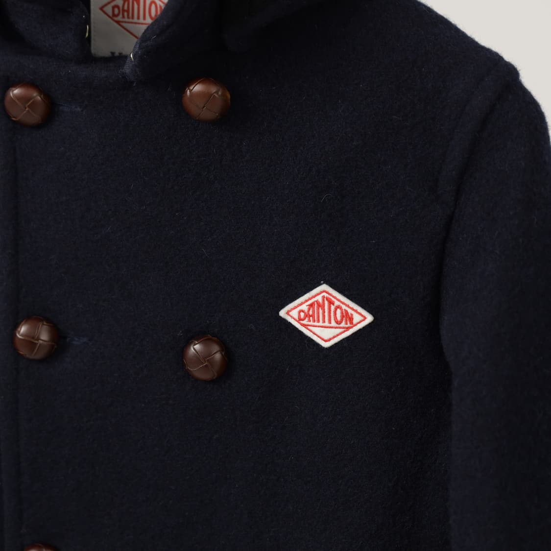 단톤 더블버튼 울 후드코트 상품이미지3