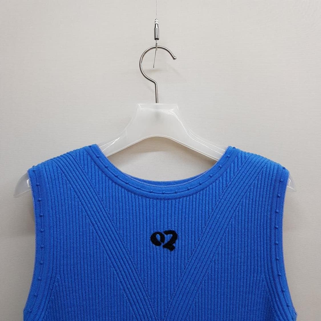 오즈세컨 2022 울소재 리브 니트 원피스 85사이즈 상품이미지2