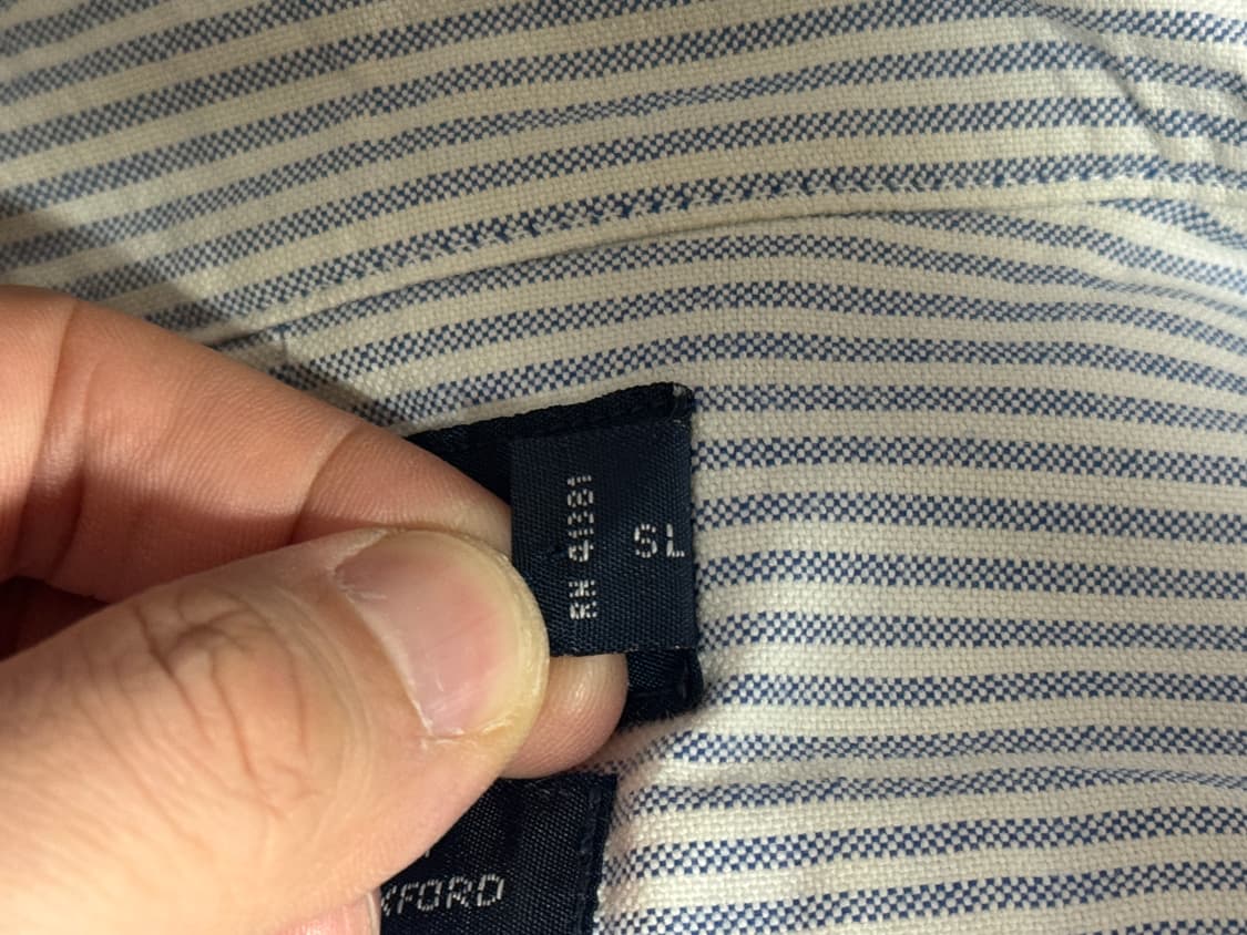 [야머스]폴로 랄프로렌 블루 스트라이프 셔츠 팝니다 상품이미지5