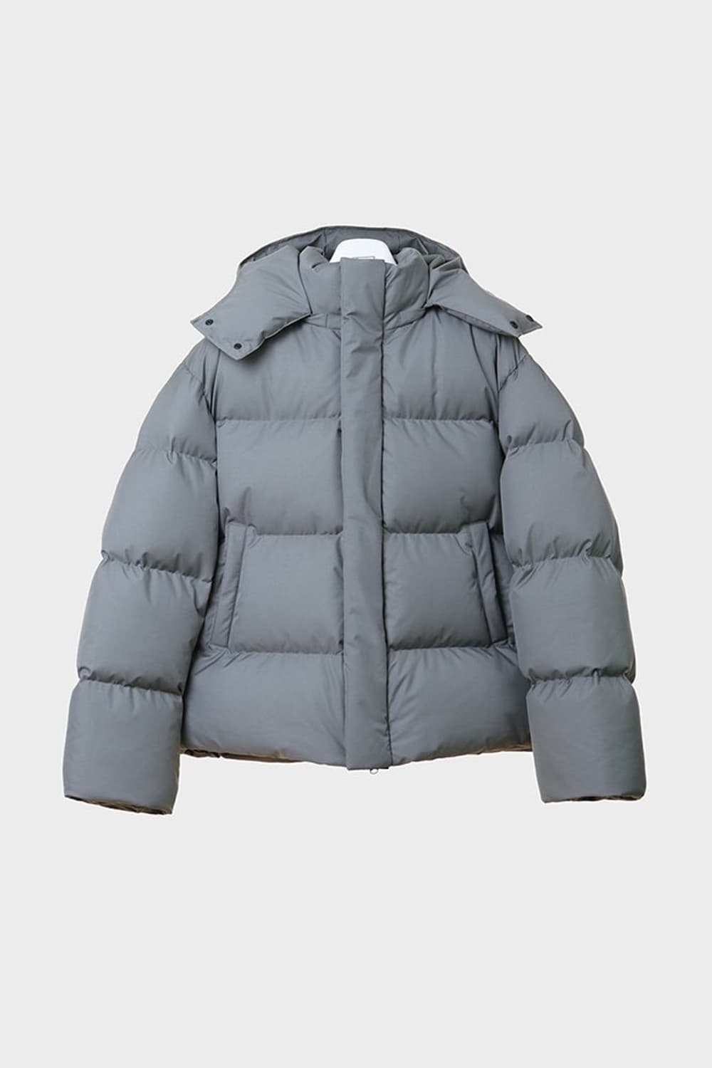 [M] 더티셔츠뮤지엄 덕다운 숏패딩 그레이 상품이미지1