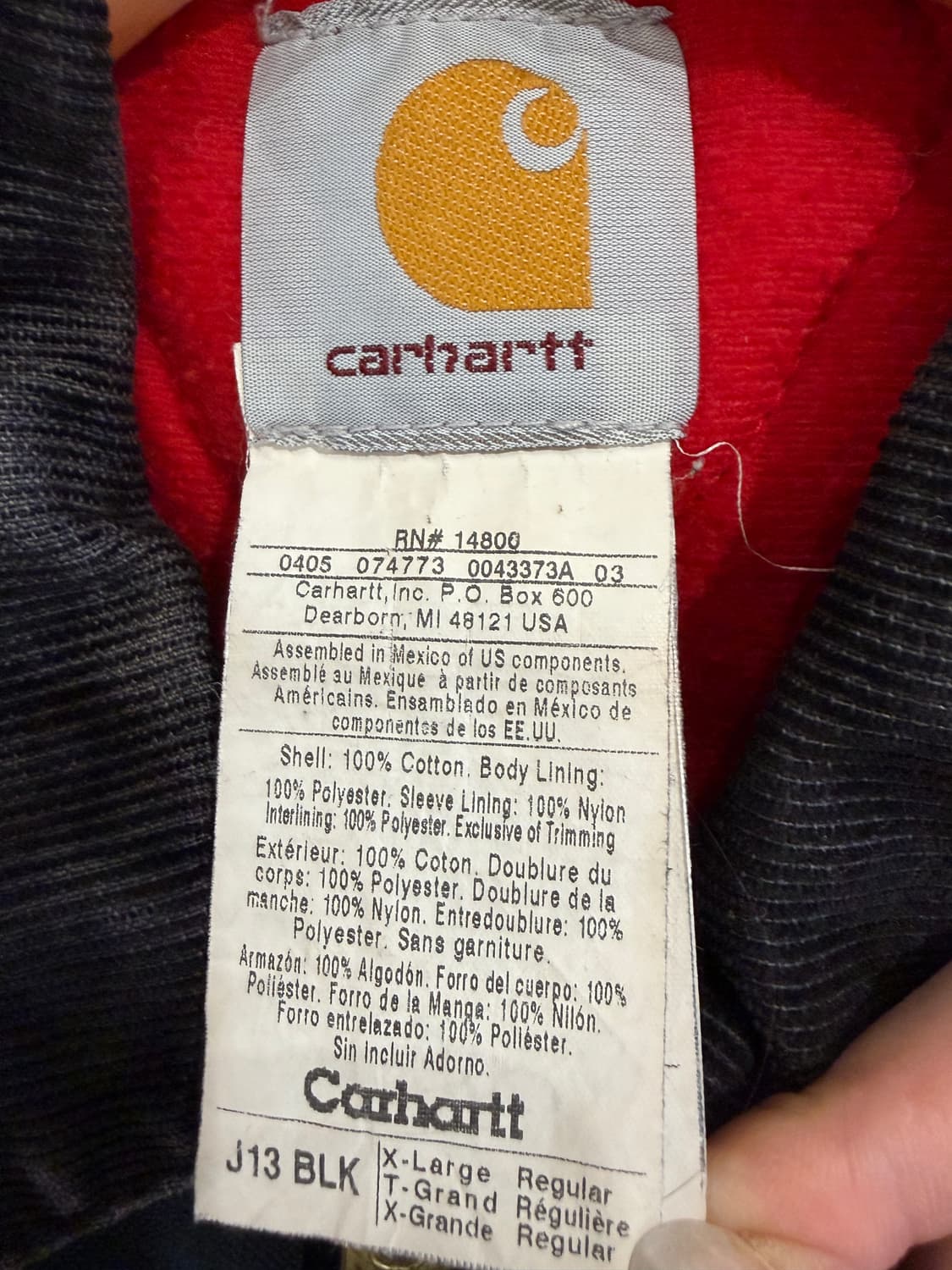 칼하트 J13 BLK 산타페 자켓 상품이미지5