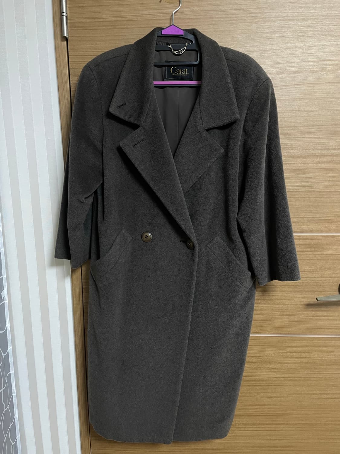 빈티지 브라운 겨울 코트 상품이미지1