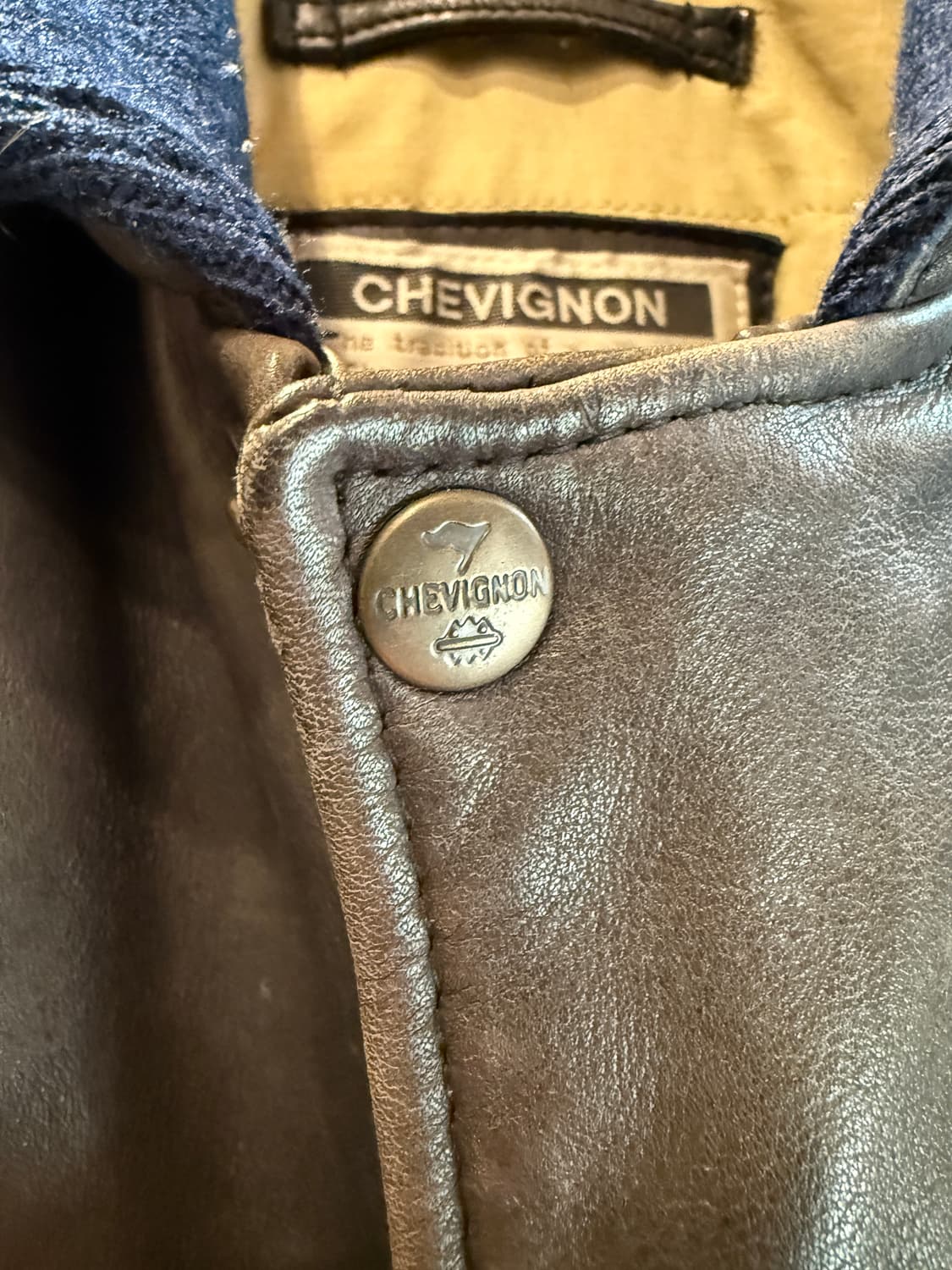 90s 쉐비뇽 소가죽 자켓 S(L) 상품이미지5