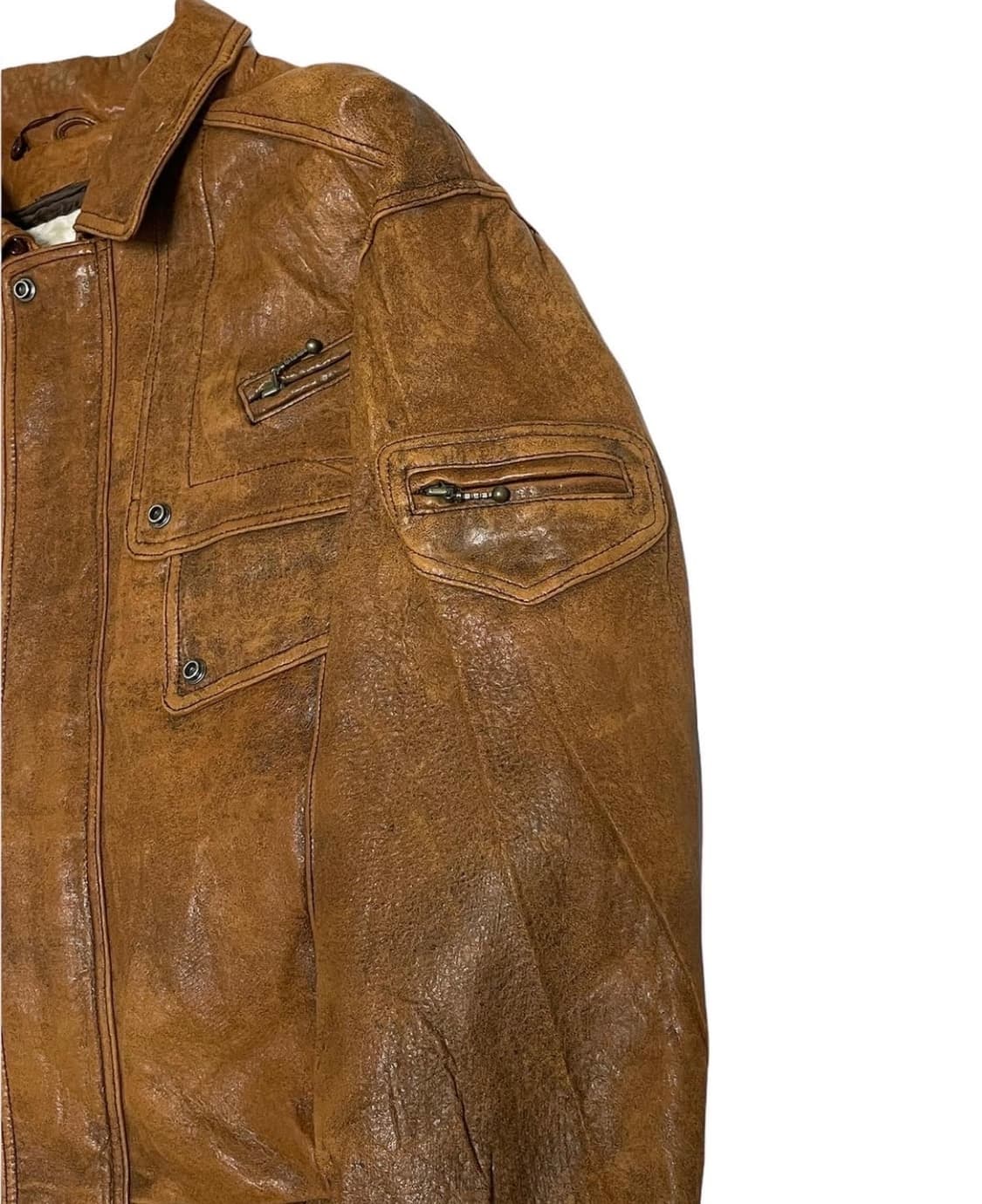 Pelle cyma 레더 봄버 자켓 양가죽 상품이미지3