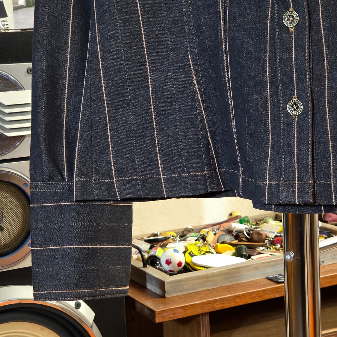 JPN 스트라이프 슬림핏 웨스턴 셔츠 상품이미지4