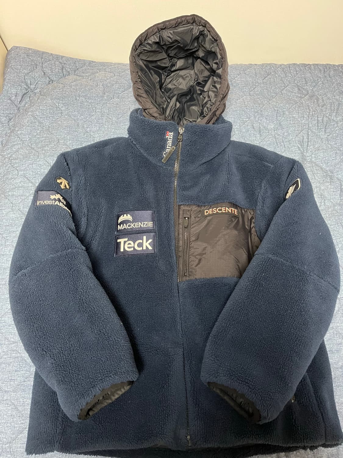 데상트 스키크로스 슈퍼플리스 네이비 105사이즈 상품이미지1