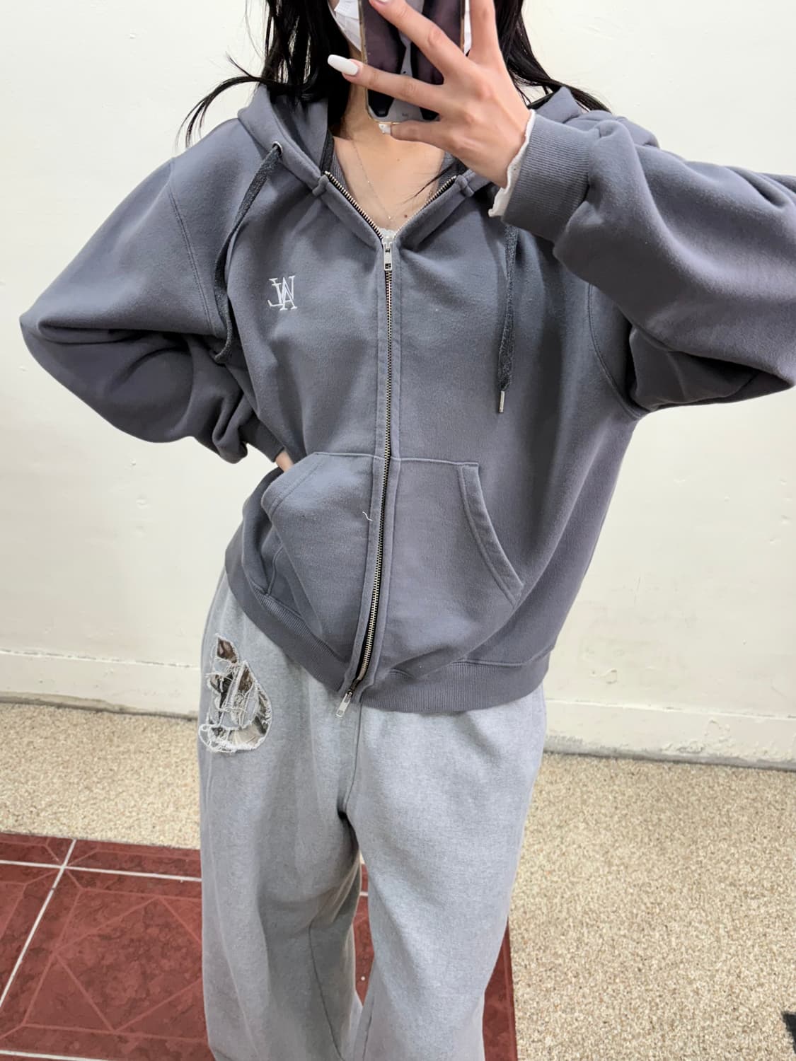 우알롱 후드집업 상품이미지2