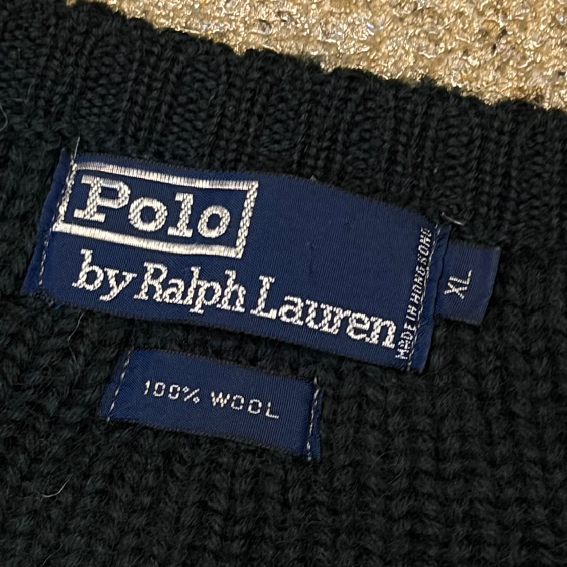 새상품급 90s USA 빈티지 폴로랄프로렌 브이넥 100% 울 니트  상품이미지6