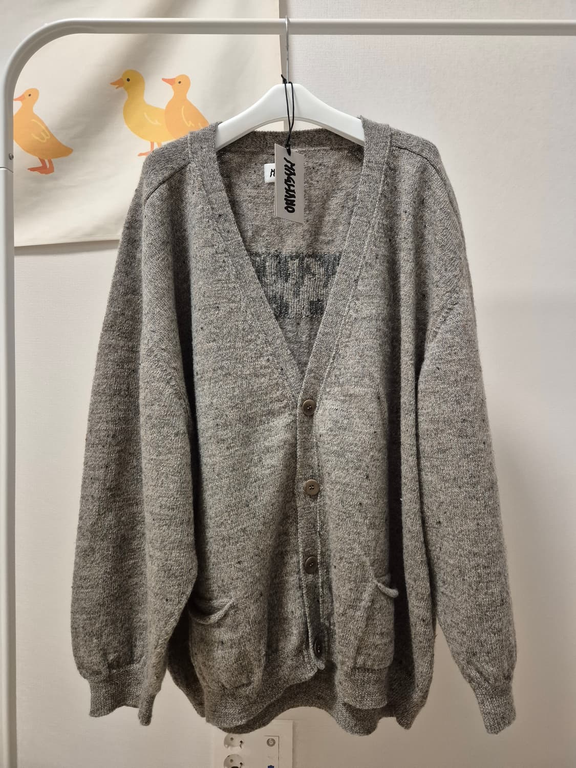 24 FW 마리아노 그랜파 가디건 그레이 M(컬렉션 제품) 상품이미지3