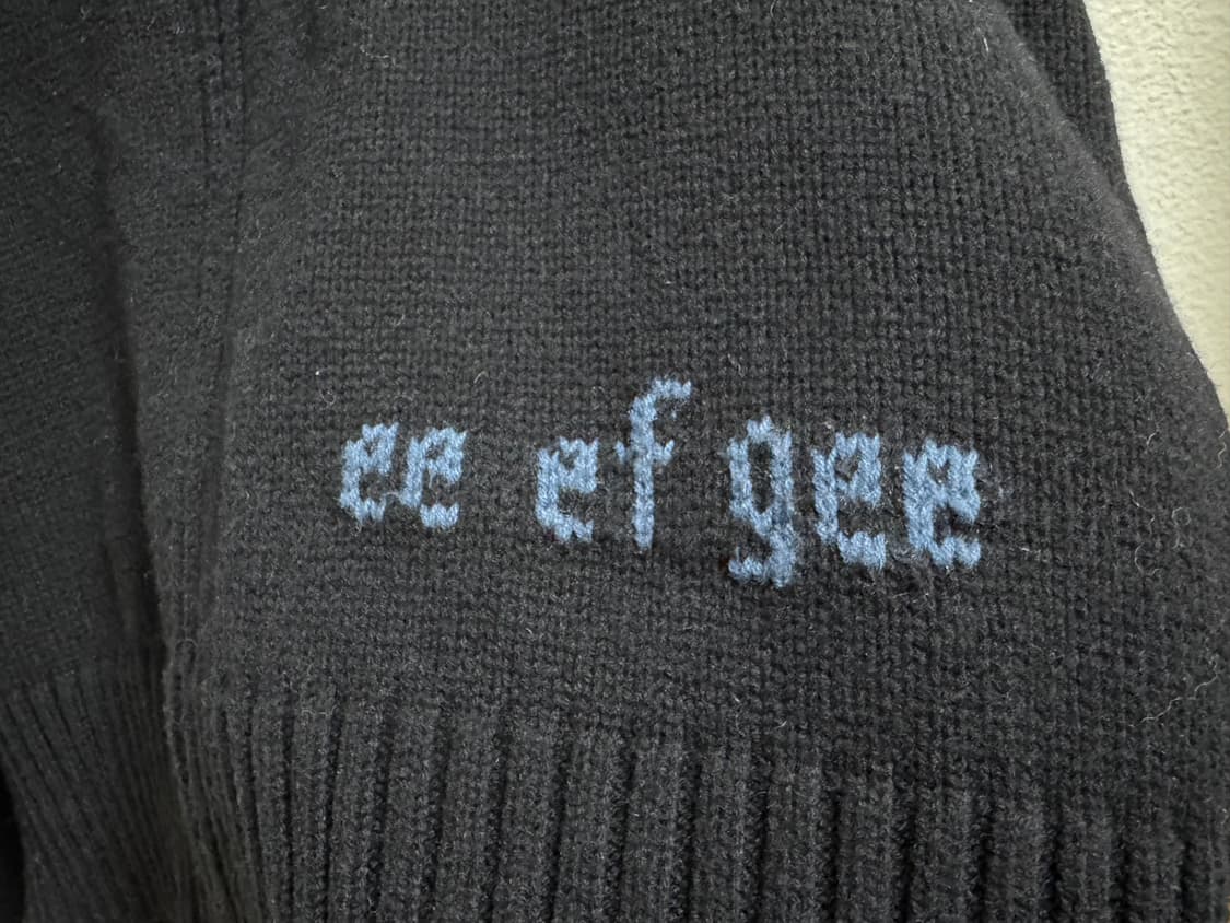 엔조블루스 하이넥 니트 집업 상품이미지3