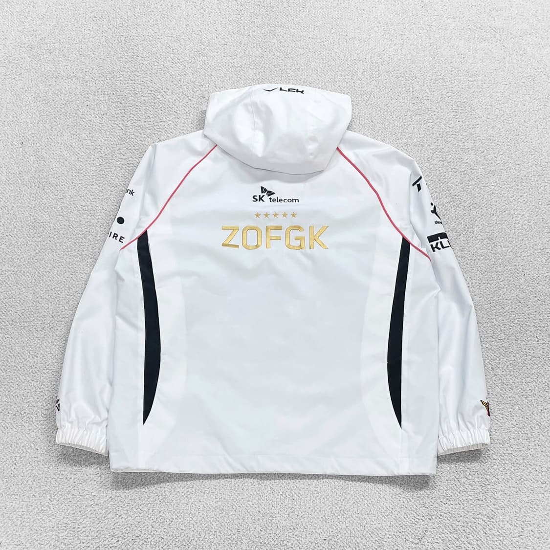 골스튜디오 T1 챔피언 우승 기념 월즈 유니폼 자켓 화이트 상품이미지2