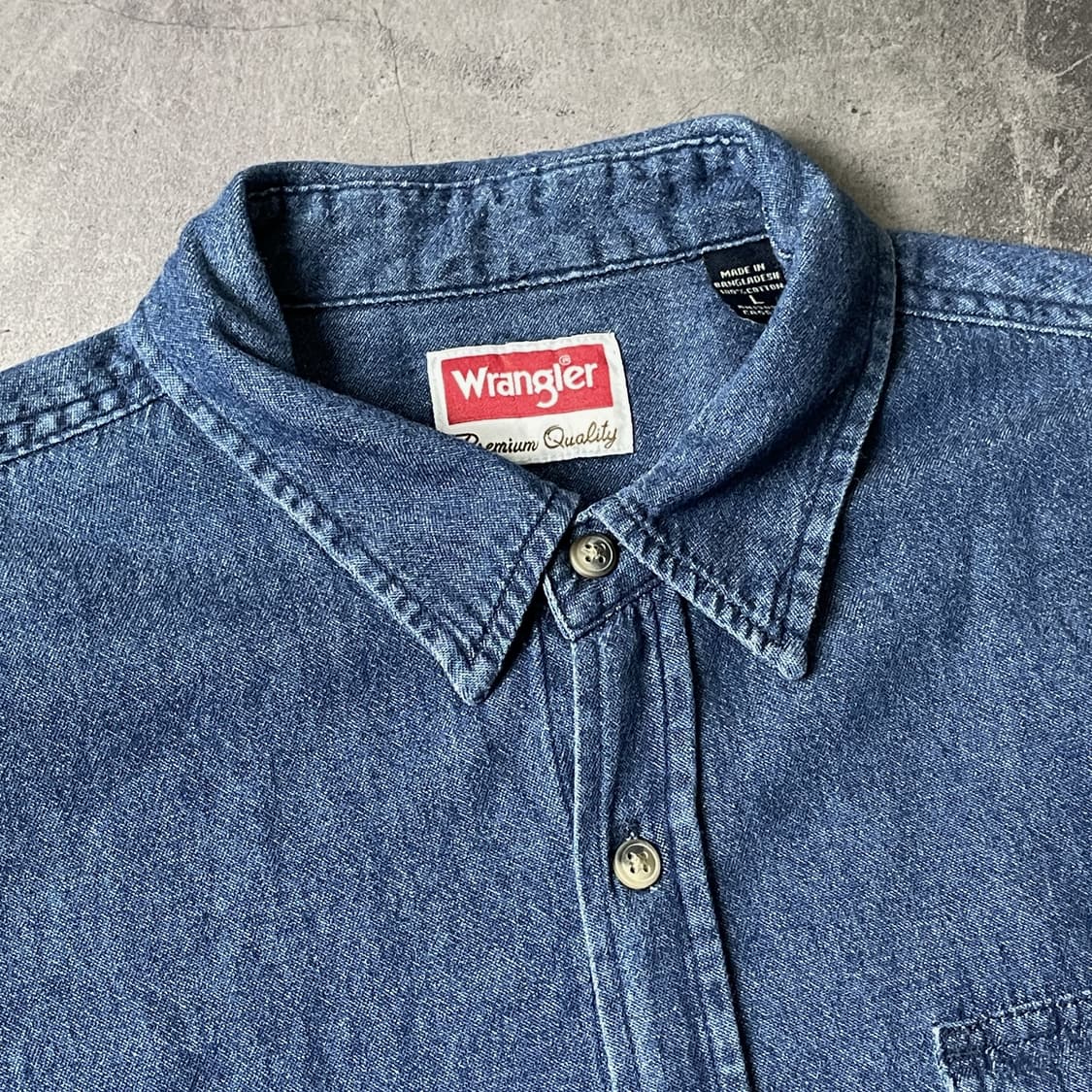 WRANGLER 랭글러 빈티지 데님 코튼셔츠 A00305 상품이미지2