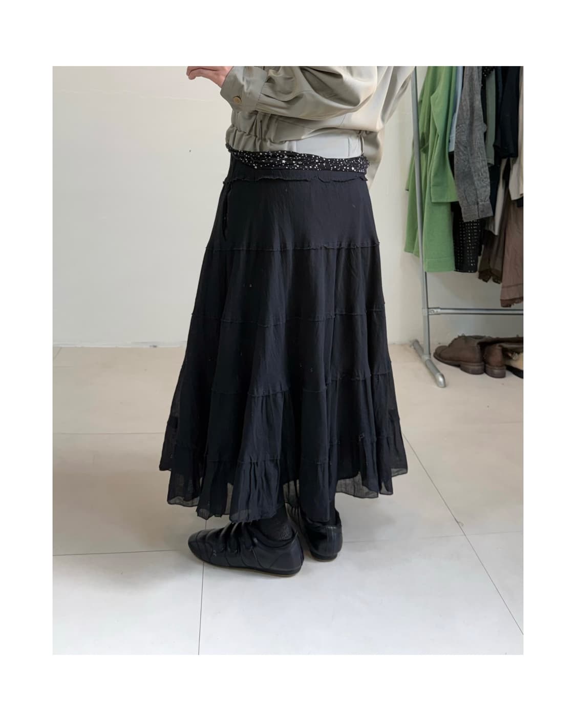 빈티지 롱 스커트 상품이미지3