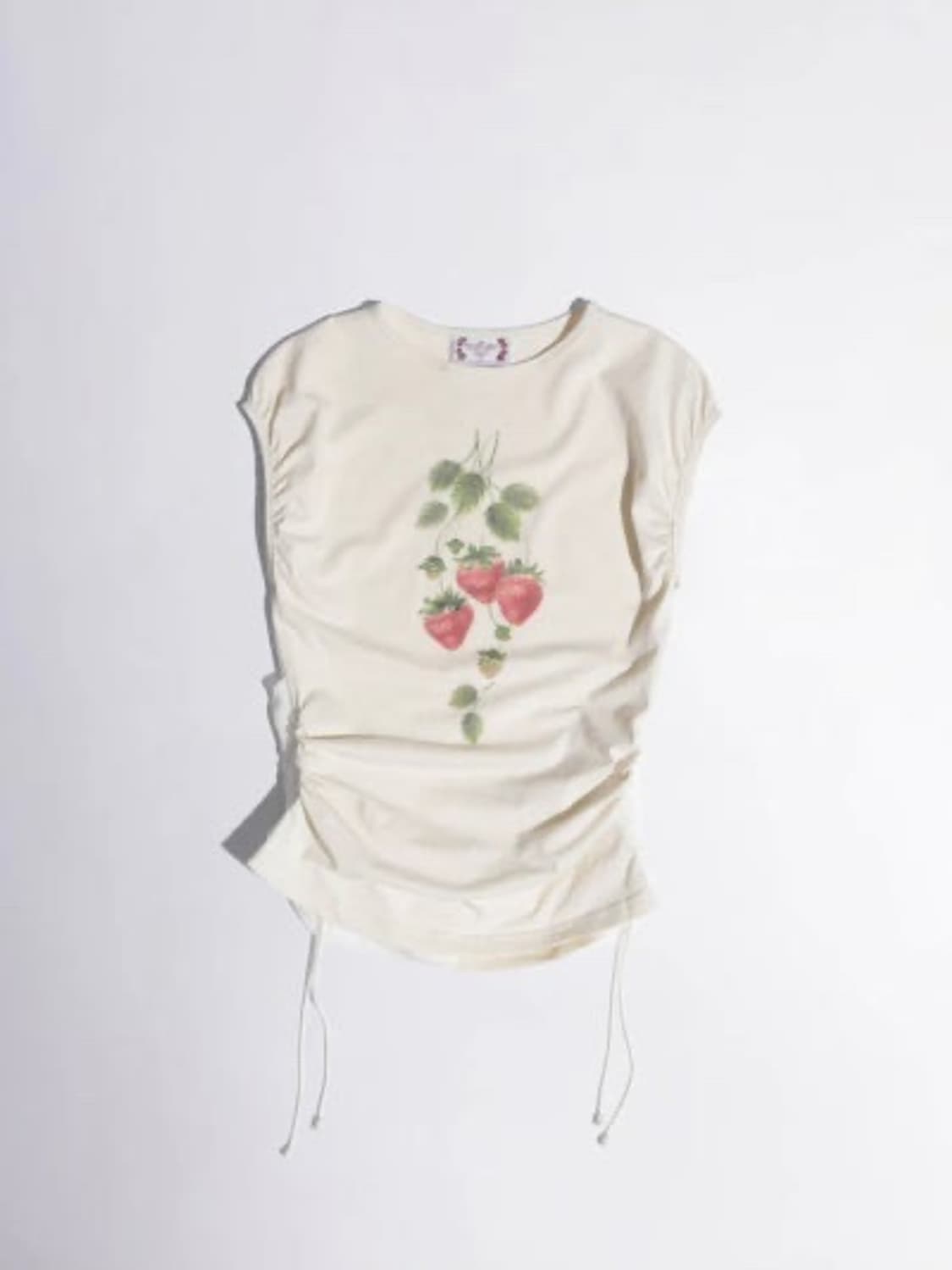 스컬프터 베리셔링탑 크림 berry shirring top 상품이미지1