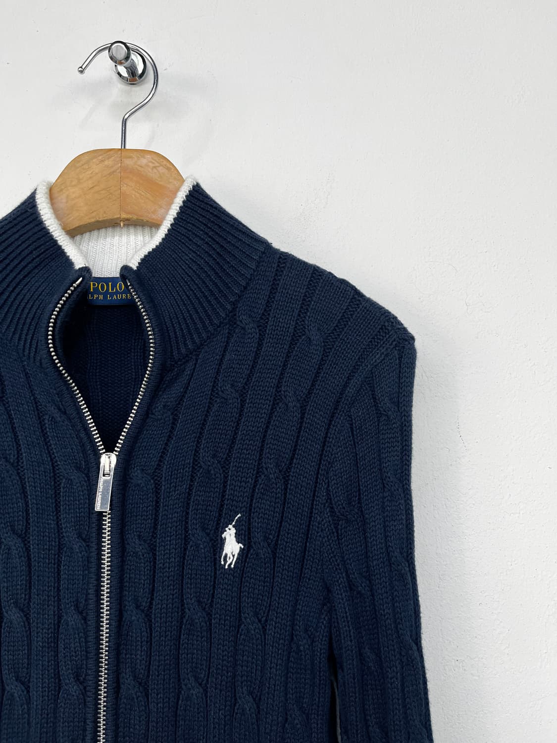 폴로 랄프 로렌 꽈배기 니트 집업 상품이미지6