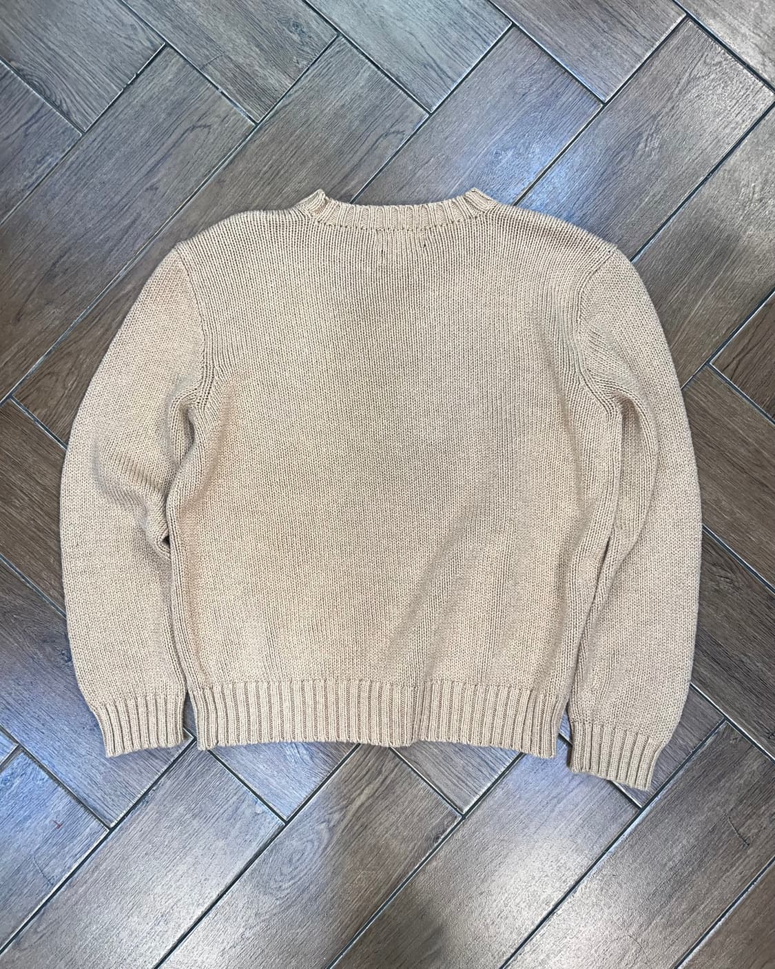 😽폴로 랄프로렌 베이지 라운드 니트 😽 상품이미지5