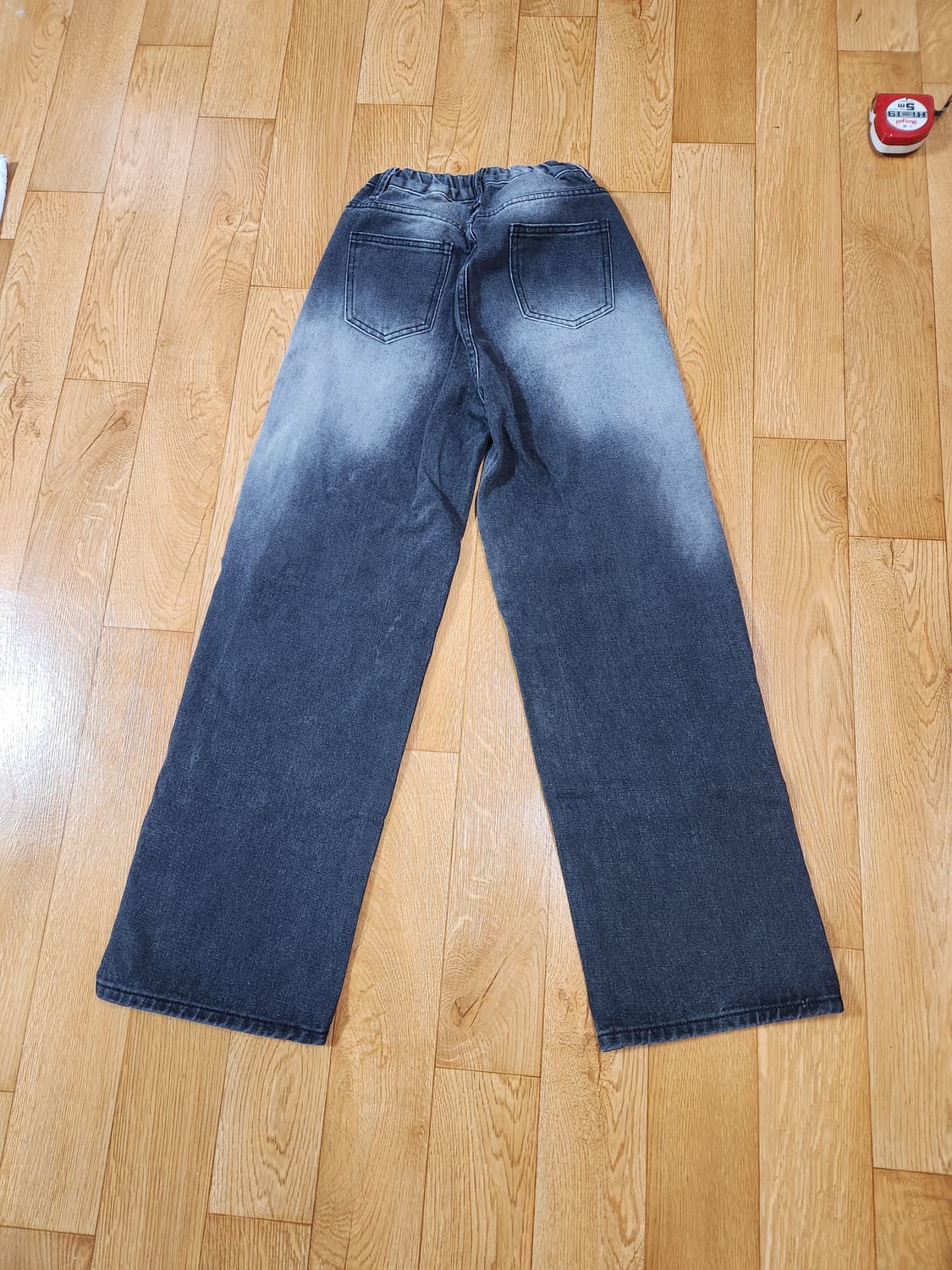 워싱 데님 와이드 팬츠 S 상품이미지2