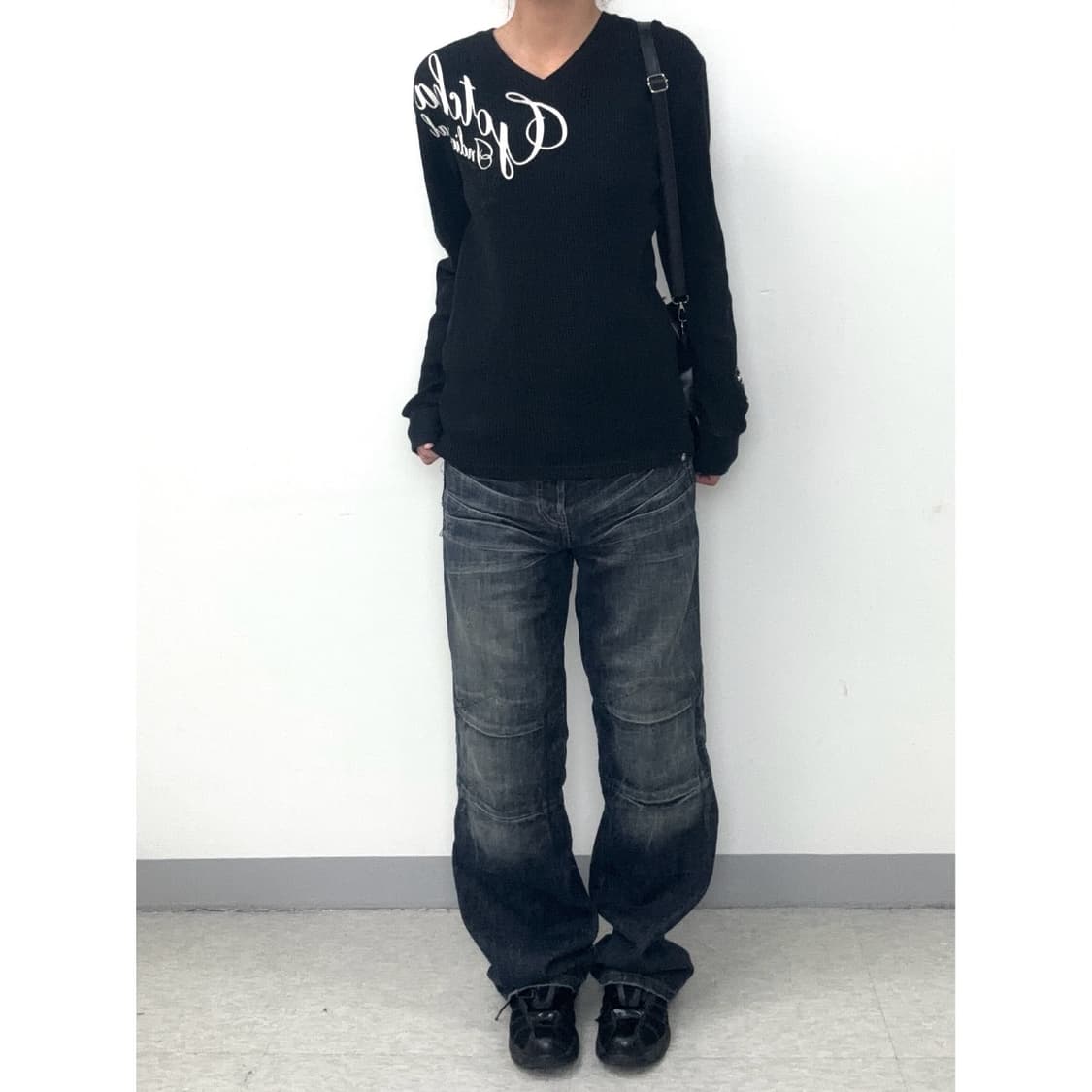 빈티지 락시크 블랙 롱슬리브 상품이미지2