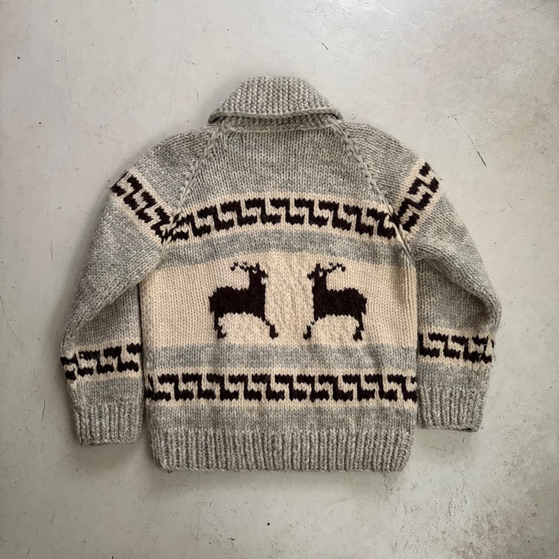 캐나다 빈티지 울 코위찬 집업 자켓 L 상품이미지6