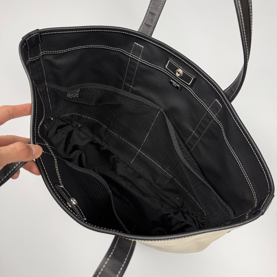 요시다포터 걸 토트백 화이트 L 상품이미지6