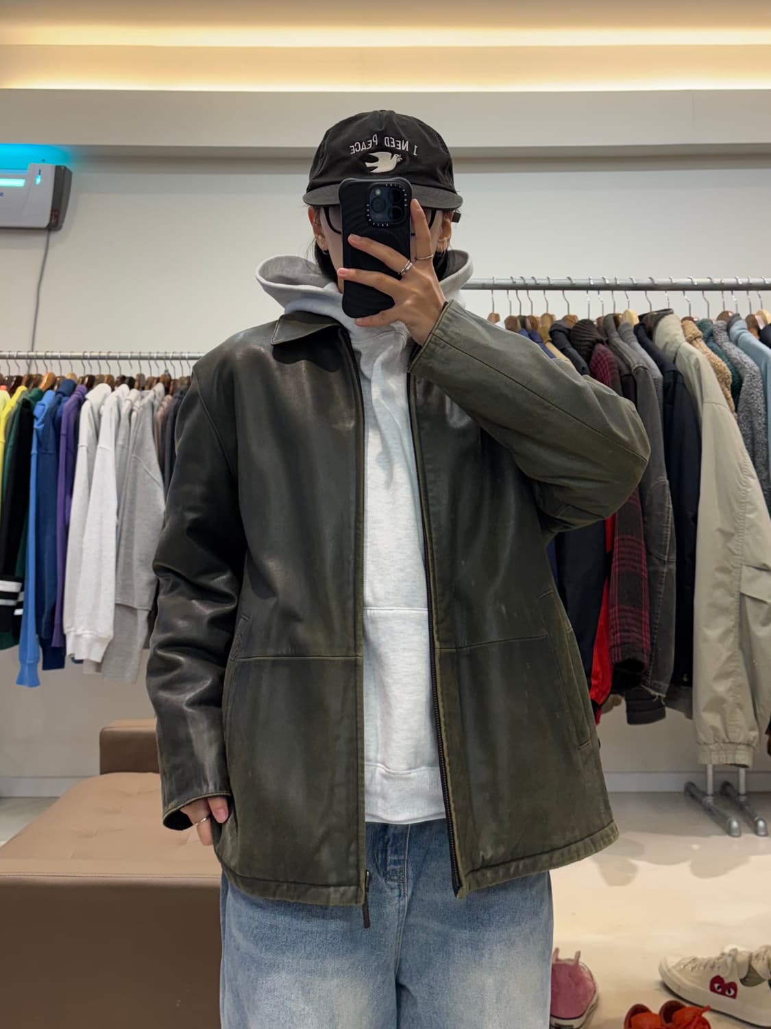 입생로랑 리버시블 가죽자켓 상품이미지5