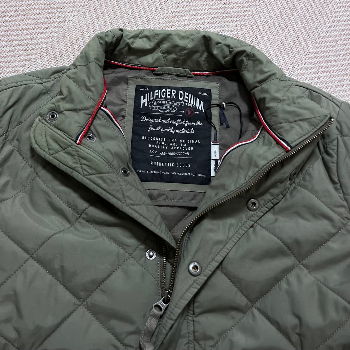 [정품] 타미 카키 퀄팅 점퍼 [ M ] 상품이미지4