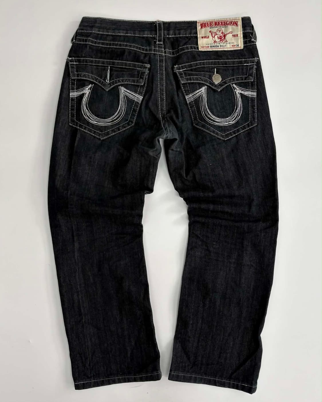 [36] 트루릴리젼 레인보우 빌리 블랙 데님 팬츠 made in usa 상품이미지1