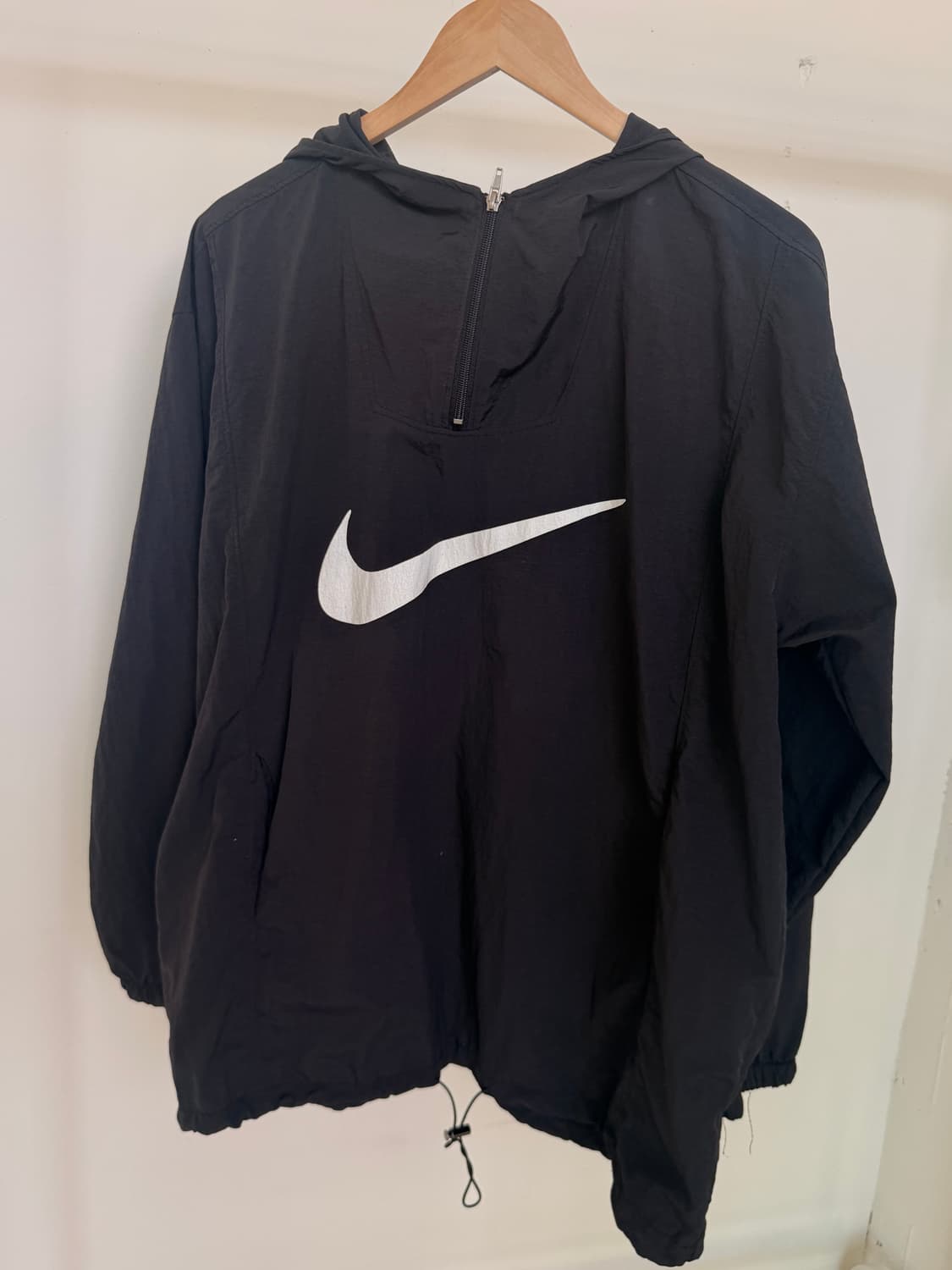 나이키(nike) 스우시 반집업 아노락 블랙 상품이미지3