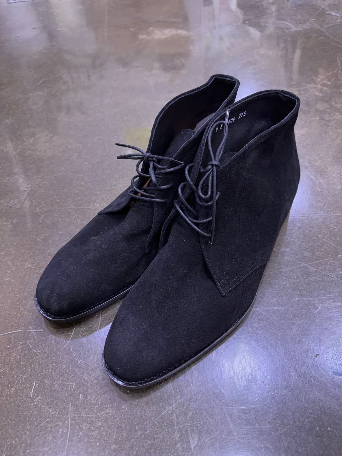 파르티콜로 스웨이드 데저트 처카부츠 블랙 275 상품이미지1